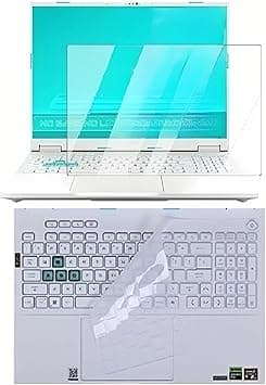 Gruattreay Compatible with 16'' ASUS TUF Gaming F16 2025 (FX608L) Full Transparency Silicone Laptop Keyboard Cover and High-Definition Tempered Glass on Amazon.ae - Price Tracker