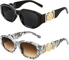 FEISEDY Small Square Sunglasses for Men Women Vintage Trendy Irregular Sunglasses B2322 - Amazon.ae Price Tracker