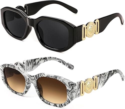 FEISEDY Small Square Sunglasses for Men Women Vintage Trendy Irregular Sunglasses B2322 on Amazon.ae - Price Tracker