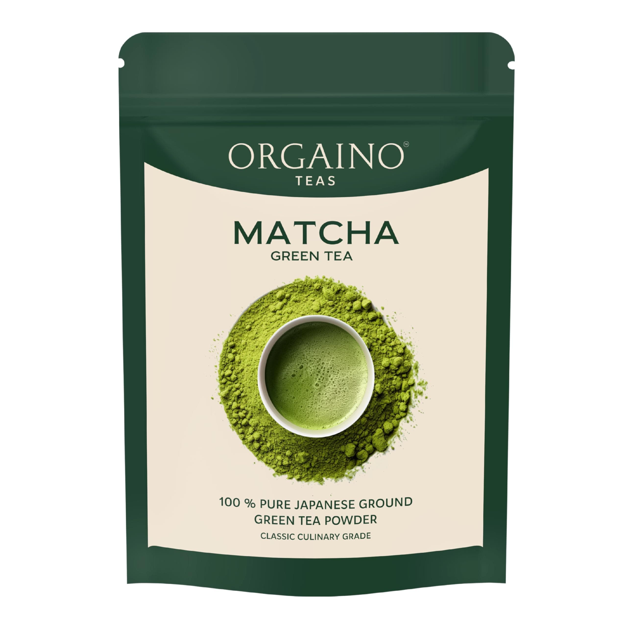 Orgaino Raw Matcha Green Tea Powder (50g, 25 Cups) | Japanese Matcha Powder | Premium Matcha For Weight Management, Antioxidants |Ideal for Lattes, Baking & Smoothies | NON - GMO on Amazon.ae - Price Tracker