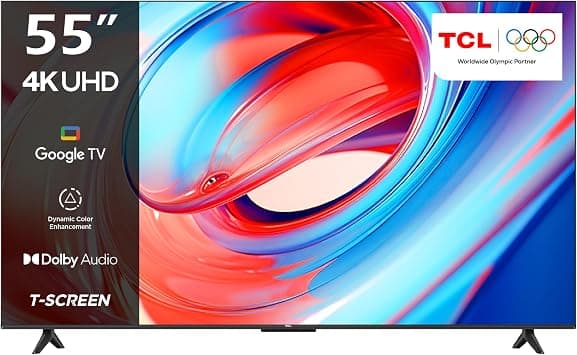TCL television 55 Inch Smart TV 4K LED HDR 10 UHD Google TV, Dolby Audio, Dynamic Color Enhancement, 2GB RAM+16GB ROM，Metallic Bezel-less Design 55V6B - (2024 Model) on Amazon.ae - Price Tracker