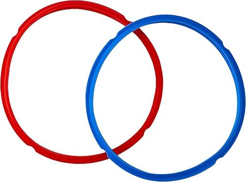 Instant Pot 2-Pack Sealing Ring 8-Qt, Inner Pot Seal Ring, Electric Pressure Cooker Accessories, Non-Toxic, BPA-Free, Replacement Parts, Red/Blue on Amazon.ae - Price Tracker