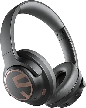 SoundPEATS Space Hybrid Active Noise Cancellation Headphones, Over Ear Headphones with 123H Playtime, Wireless Bluetooth Headset with Deep Bass, Hi-Res Audio, Multipoint Connection&App Customize EQ - Best Deal Finder
