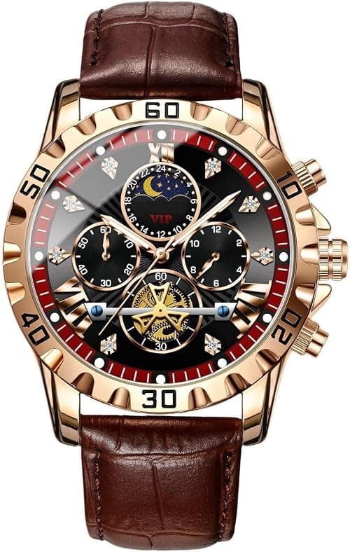 Men’s Mechanical Watches for Business, Waterproof Automatic Timepieces, Stylish Work Chronograph, Durable Luxury Wristwatches for Office & Formal Occasions on Amazon.ae - Price Tracker