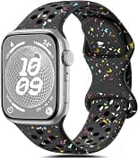 Compatible with Apple Watch Strap - Apple Watch Sports Strap 44 mm 45 mm 49 mm 46 mm 42 mm 40 mm 41 mm 38 mm, Breathable Silicone Strap for iWatch Series 11 10 9 8 7 6 5 4 SE Ultra - Best Deal Finder