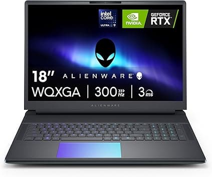 Alienware 18 Space-51 Gaming Laptop AA18250-18" WQXGA 300Hz 3ms Display, Intel Core Ultra 9 275HX, NVIDIA GeForce RTX 5080 Graphics, 32GB 2x16GB DDR5, 2TB NVMe M.2 PCIe Gen5 SSD, 2MP FHD IR on Amazon.ae - Price Tracker