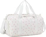 Duffle Bag for Gym Sports Women Girls Workout Travel Bag Weekender with Shoe Compartment and Wet Pocket - Best Deal Finder