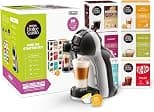 Nescafe Dolce Gusto De'Longhi Mini Single Serve Capsule Coffee Machine Starter Kit, EDG155. BG, Black & Grey - Best Deal Finder