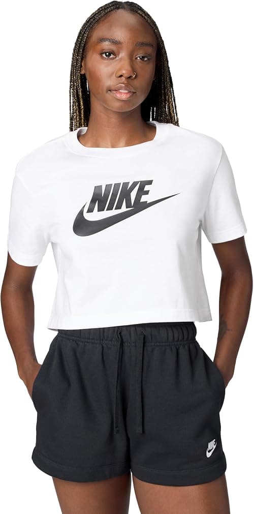 Nike Women's Nsw Essential Icon Futura Crop T-Shirt (pack of 1) on Amazon.ae - Price Tracker