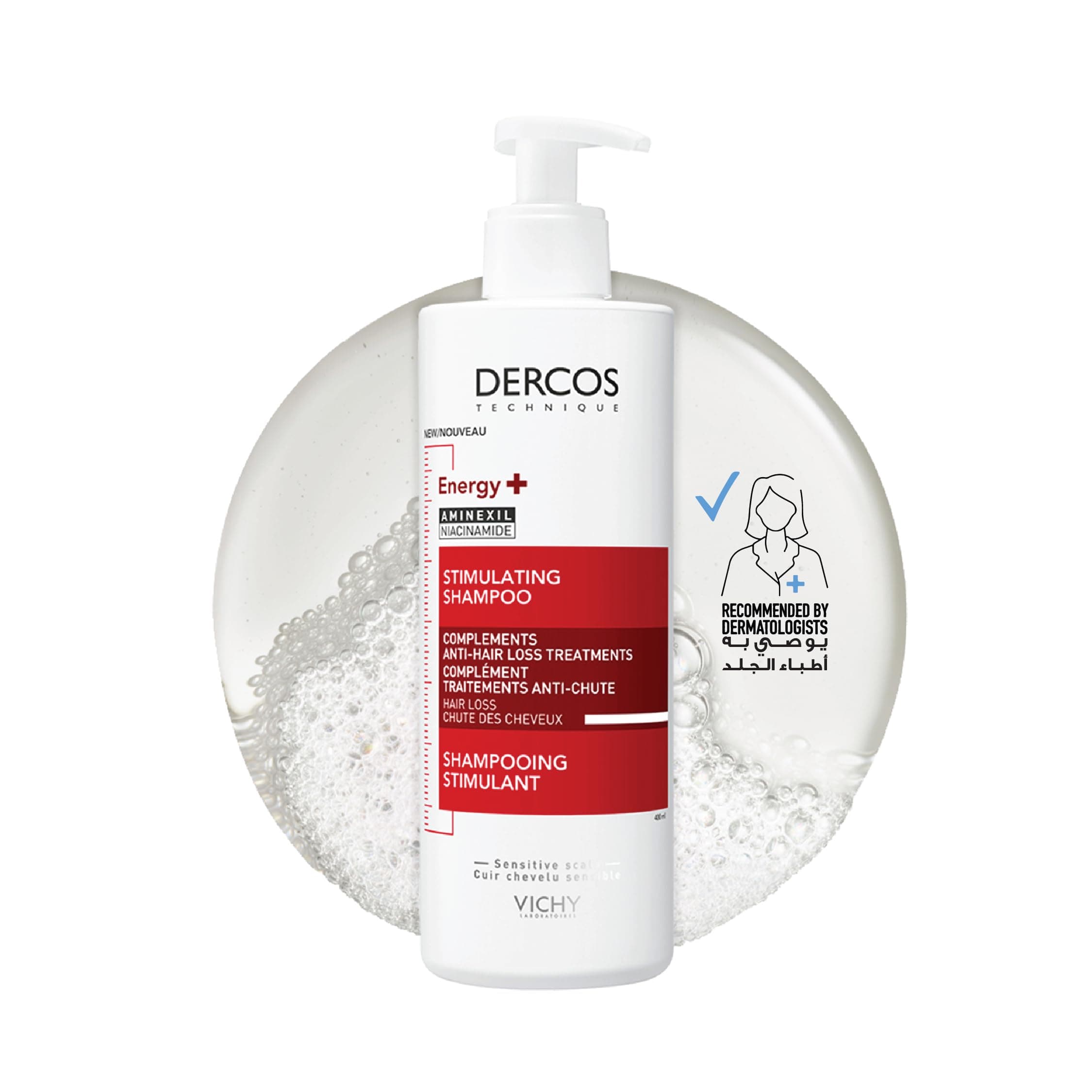 Vichy Dercos Energy + Stimulating and Anti Hair Loss Shampoo with Aminexil 400ml on Amazon.ae - Price Tracker