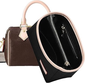 Doxo Purse Organizer Insert, Bag Organizer for Tote & Handbags, Bag in Bag, Perfect for LV Speedy 20,Alam BB,Petit Noe and More(Black,Small) on Amazon.ae - Price Tracker