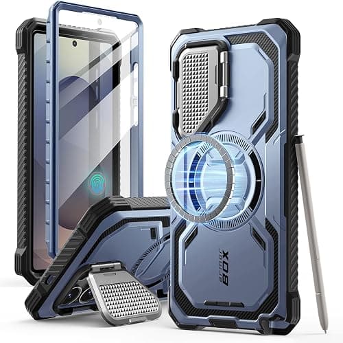i-Blason for Galaxy S25 Ultra Case MagSafe with Camera Cover Stand, Blue على Amazon.ae - متتبع الأسعار