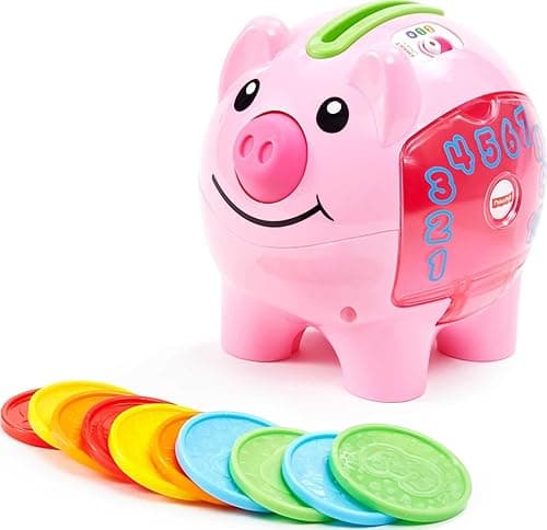 Fisher-Price Baby & Toddler Toy Laugh & Learn Smart Stages Piggy Bank with Educational Songs & Phrases for Infants Ages 6+ Months (Amazon Exclusive) on Amazon.ae - Price Tracker