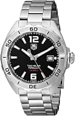 TAG Heuer Men's Formula 1 41mm Steel Bracelet & Case Automatic Black Dial Analog Watch WAZ2113.BA0875 - Best Deal Finder