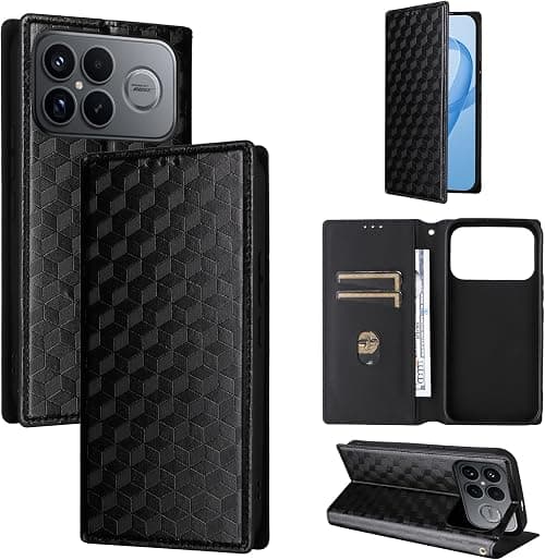 BELLA BEAR Xiaomi Poco F8 Ultra 5G Phone Case, Wallet with Magnetic, Kickstand Function, Shockproof Protective Case for Xiaomi Poco F8 Ultra 5G-Black on Amazon.ae - Price Tracker