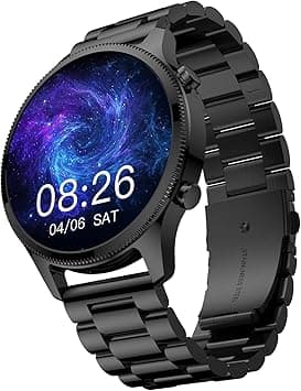 Noise Halo Plus Metallic Smartwatch, 1.46' AMOLED, Stainless Steel Straps, BT Calling, 100+ Watchfaces, 100+ Sport Modes, Multi Health Trackers, Water & Dust Resistant, 1 Year Warranty (Elite Black) - Amazon.ae Price Tracker