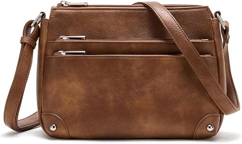 WESTBRONCO Crossbody Bags for Women, Medium Size Shoulder Handbags, Satchel Purse with Multi Zipper Pocket on Amazon.ae - Price Tracker