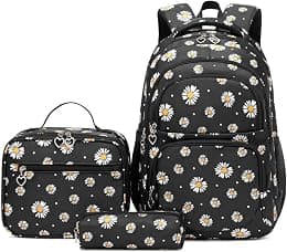 Girls Backpack Kids School Bookbag Set for Teen Girls Elementary Students Casual Back Pack with Lunch Box - Best Deal Finder