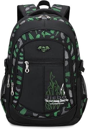 BABUN Backpack for Boys Elementary Middle School Bags Kids Heavy Duty Durable Teenage Student Bookbag Travel Waterproof 18in on Amazon.ae - Price Tracker