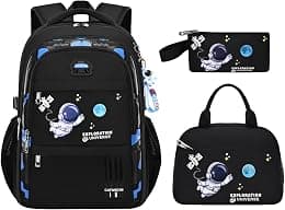 MITOWERMI 3pcs Kids Backpack with Lunch Box School Bag for Boys Girls Backpack Bookbag Set for Elementary School Student - Best Deal Finder