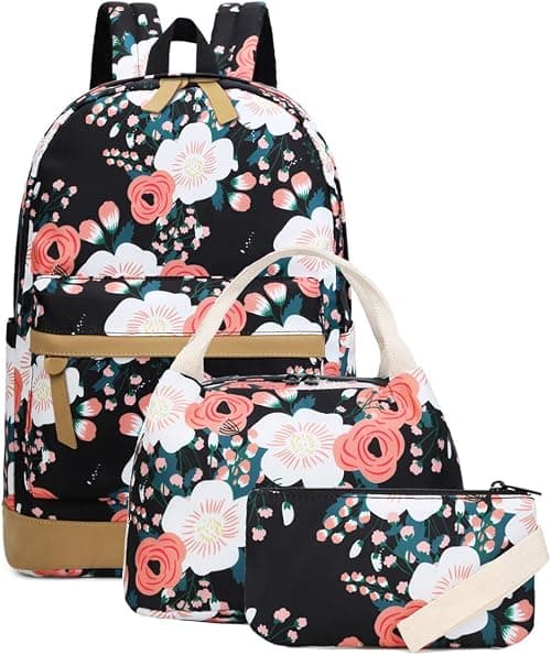 JIANYA School Backpack for Teen Girls School Bags Lightweight Kids Girls School Book Bags Backpacks Sets on Amazon.ae - Price Tracker