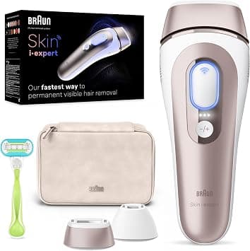 Braun IPL Skin i·expert, At-Home Laser, IPL Hair Removal Device, Permanent Visible Hair Removal, Smart IPL with connected app, 2 heads, Venus Razor, PL7147 on Amazon.ae - Price Tracker