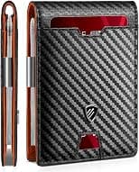 Runbox Mens Slim Wallet with Money Clip RFID Blocking Front Pocket Bifold Minimalist Credit Card Holder for Men with Gift Box - Best Deal Finder