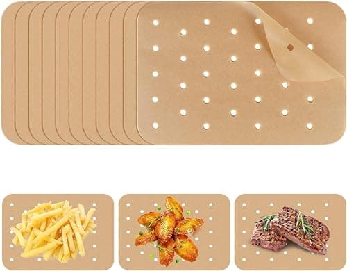 McMola 100pcs Air Fryer Parchment Paper Air Fryer Paper Liner for Ninja Foodi, Non-Stick Perforated Parchment Liner Baking Paper Compatible with Ninja DZ201, DZ401 on Amazon.ae - Price Tracker