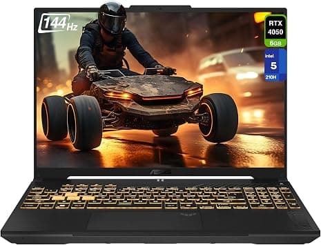 ASUS TUF F16 Gaming Laptop, Intel 5-210H, 32 GB DDR5 RAM, 2 TB PCIe SSD, 16'' FHD+ (1920x1200, WUXGA) 144Hz IPS Display, Nvidia G-Force RTX 4050, 1-Zone RGB Backlit Keyboard, W11 Home, Mecha Gray on Amazon.ae - Price Tracker