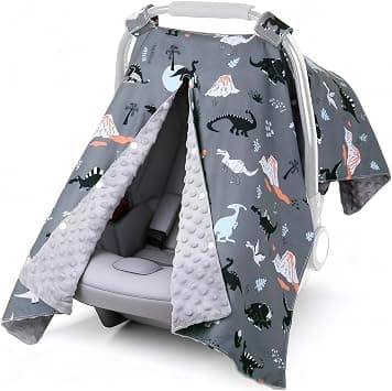 Car Seat Cover Baby, Carseat Covers Baby Boy, Infant Car Seat Cover Winter, Peekaboo Opening Car Seat Canopy, Multi-use Baby Carrier, Stroller, Nursing Cover, Blanket on Amazon.ae - Price Tracker