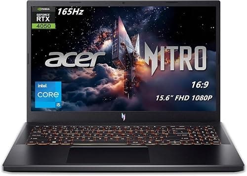 acer Nitro V Gaming Laptop, 15.6" FHD (1080P) Display, 165Hz, Intel i5-13420H, NVIDIA GeForce RTX 4050, 16GB DDR5, 1TB SSD, Windows 11 Home, Backlit KB, Black, TWE Laptop Foldable Stand on Amazon.ae - Price Tracker