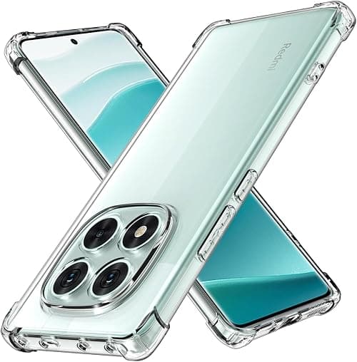 Case for Xiaomi Redmi Note 14 Pro 5G / Poco X7 Cover Clear Back Air Cushion Soft Silicone Shockproof Protective Bumper Shell Corner for Xiaomi Redmi Note 14 Pro 5G / Poco X7 by Emodil ® (Clear) on Amazon.ae - Price Tracker
