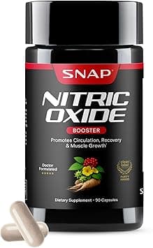 Snap Supplements Nitric Oxide Supplement - Pre Workout With L Arginine, L Citrulline, Taurine for Muscle Building, Strength & Endurance, Amino Energy, 90 Capsules on Amazon.ae - Price Tracker