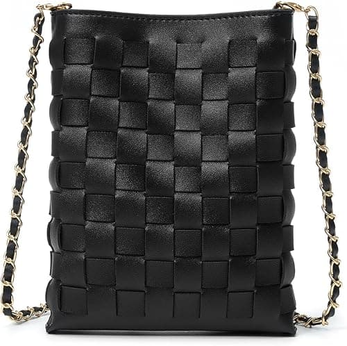 Woven Small Crossbody Bags Cell Phone Purse for Women Teen Girls Small Shoulder Phone Bag على Amazon.ae - متتبع الأسعار