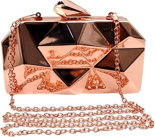 Reberomantic womens Lattice Pattern Metal Evening Clutch Purse evening handbag on Amazon.ae - Price Tracker