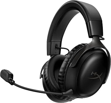 HyperX Cloud III Wireless – Gaming headset for PC, PS5, PS4, up to 120-hour Battery, 2.4GHz Wireless, 53mm angled drivers, Memory foam, Durable Frame, 10mm microphone – Black - Best Deal Finder