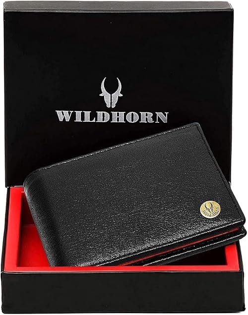 WildHorn Men Leather Wallet for Men Men's Wallet on Amazon.ae - Price Tracker