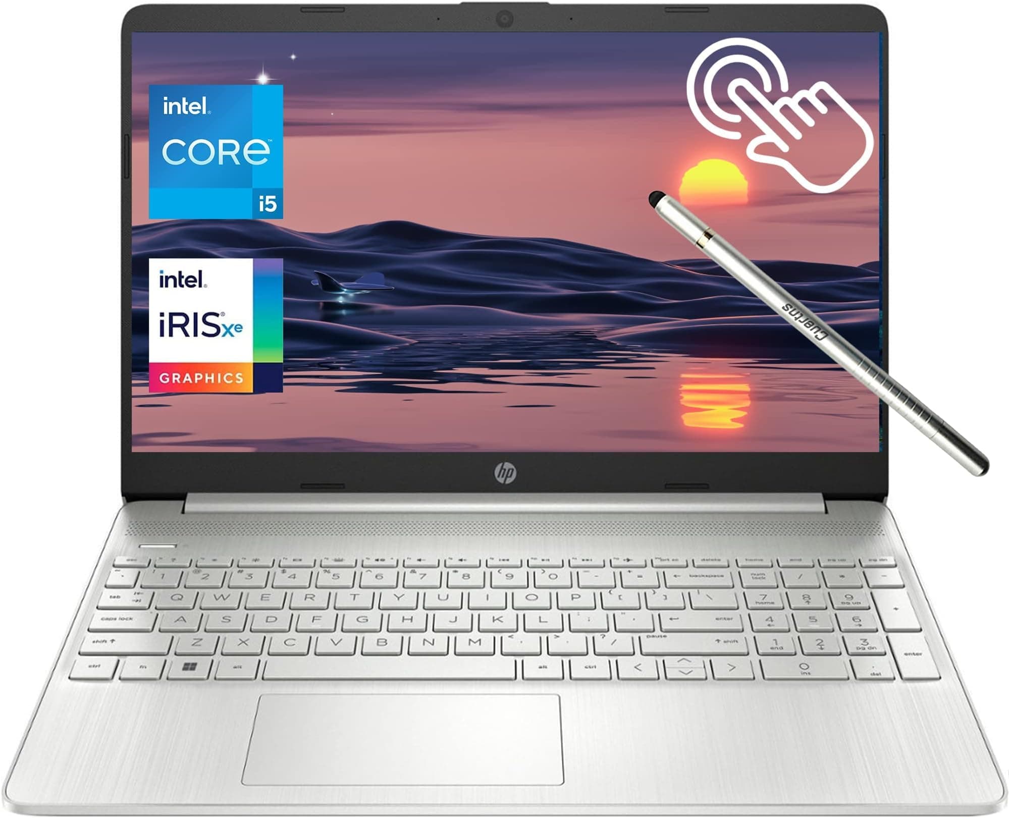 HP Flagship Touchscreen Laptop 15.6" HD Display, Intel Core i5-1155G7(Beat i7-1065G7), 16 GB RAM - 1 TB PCie SSD, Intel Iris Xe Graphics, Numeric Pad, Bluetooth 5, Windows 11 Home, Silver (US Version) on Amazon.ae - Price Tracker