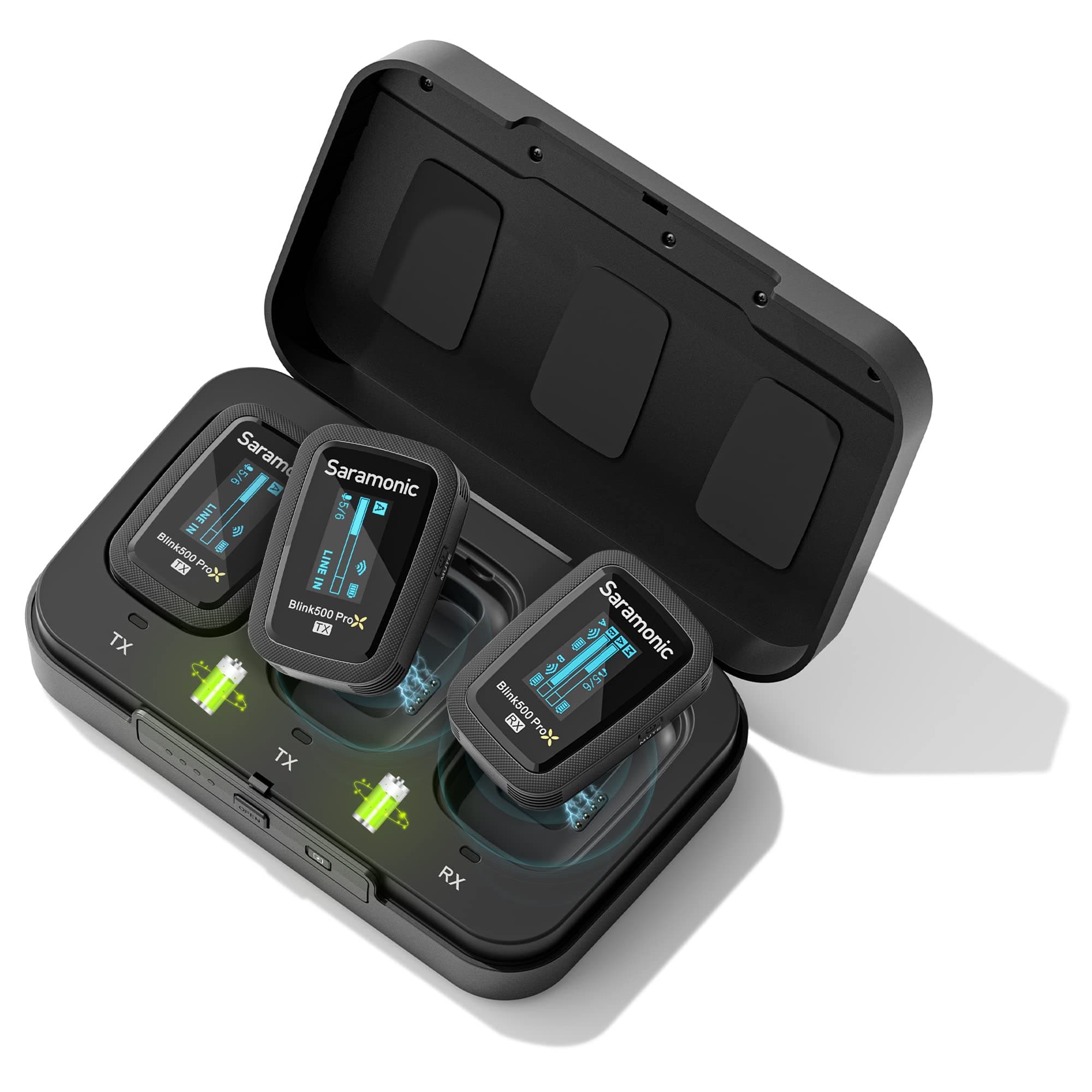 Saramonic Blink500 Prox B2 Wireless Tie Microphone 2.4GHz OLED Screen Micro iPhone with Charging Case for DSLR Cameras/Smartphones/Tablets/Laptops on Amazon.ae - Price Tracker