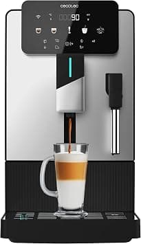 Cecotec Compact Superautomatic Coffee Maker with Vapor Cremmaet Steam Latte Art. 19 Bars, Thermoblock, Plug & Play, Conical Grinder, 5 Levels, Water Tank 1.1L, Coffee 150 g, Automatic Cleaning - Best Deal Finder