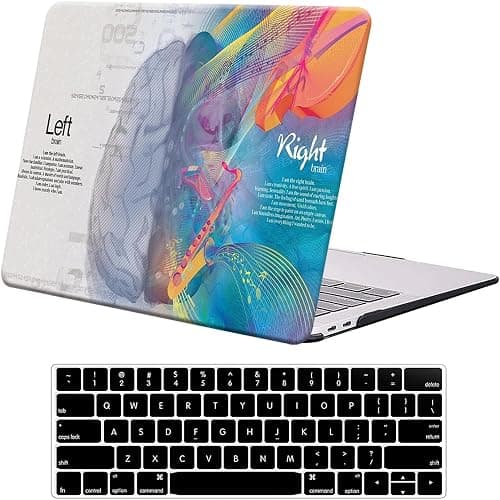 Compatible with MacBook Air 13 inch Case 2022 2021 2020 2019 2018 Release M1 A2337 A2179 A1932 Retina Display Touch ID, Plastic Hard Shell Case & Keyboard Cover, Left Right Brain on Amazon.ae - Price Tracker