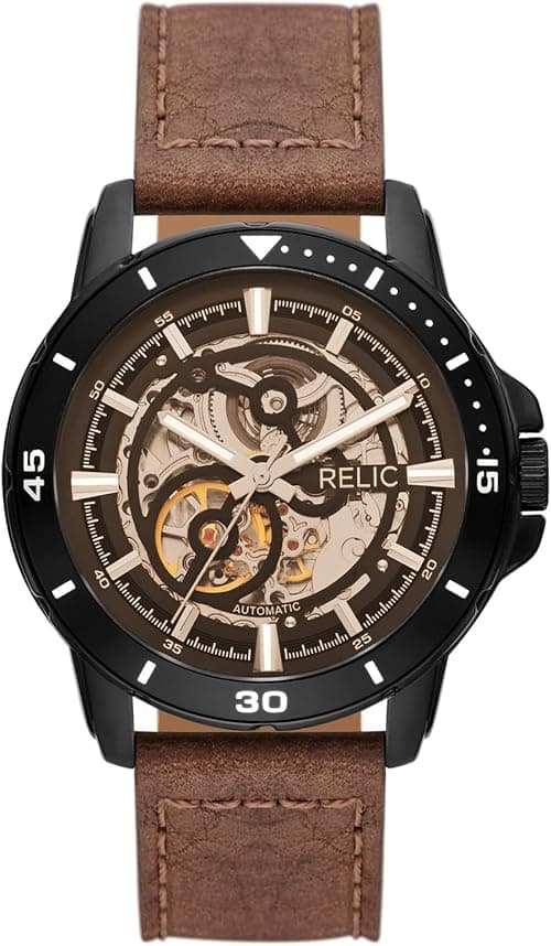 Relic by Fossil Men's Automatic Watch with Mechanical Movement and Skeleton Dial on Amazon.ae - Price Tracker