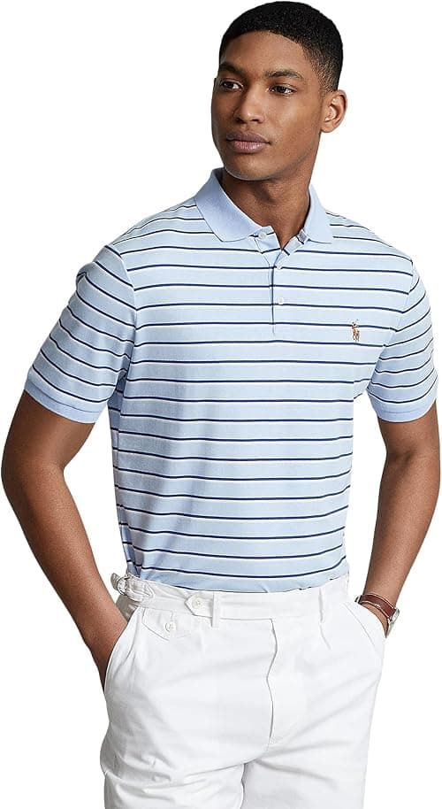 POLO RALPH LAUREN Men's Interlock Striped Cotton Classic Fit Polo Shirt on Amazon.ae - Price Tracker