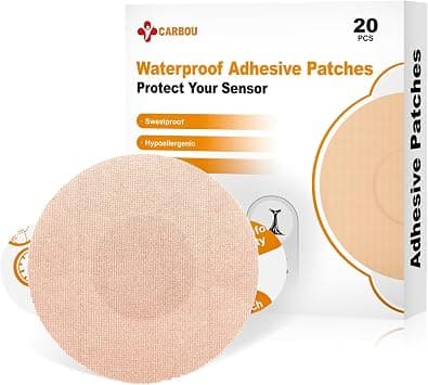 Carbou Freestyle Libre 2 Sensor Covers,20PCS Freestyle Adhesive Patches Waterproof CGM Cover for Libre,Enlite,Guardian –No Glue in The Center,Long Fixation for Your Sensor على Amazon.ae - متتبع الأسعار