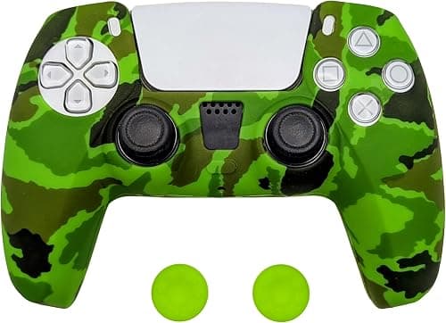 Silicone Case for PS5 Controller - Waterproof, Soft and Flexible - Non-Slip and Wear-Resistant Protection - Compatible with DualSense (Green Camouflage) on Amazon.ae - Price Tracker