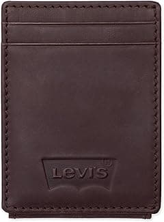 Levi's Men's RFID Embossed Logo Magnetic Front Pocket Wallet, Brown - Amazon.ae Price Tracker