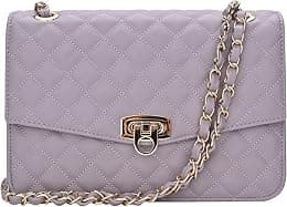 GM LIKKIE Quilted Shoulder Bag for Women, Medium Flap Crossbody Handbag with Chain Strap, Soft Vegan Leather Clutch Purse - Best Deal Finder