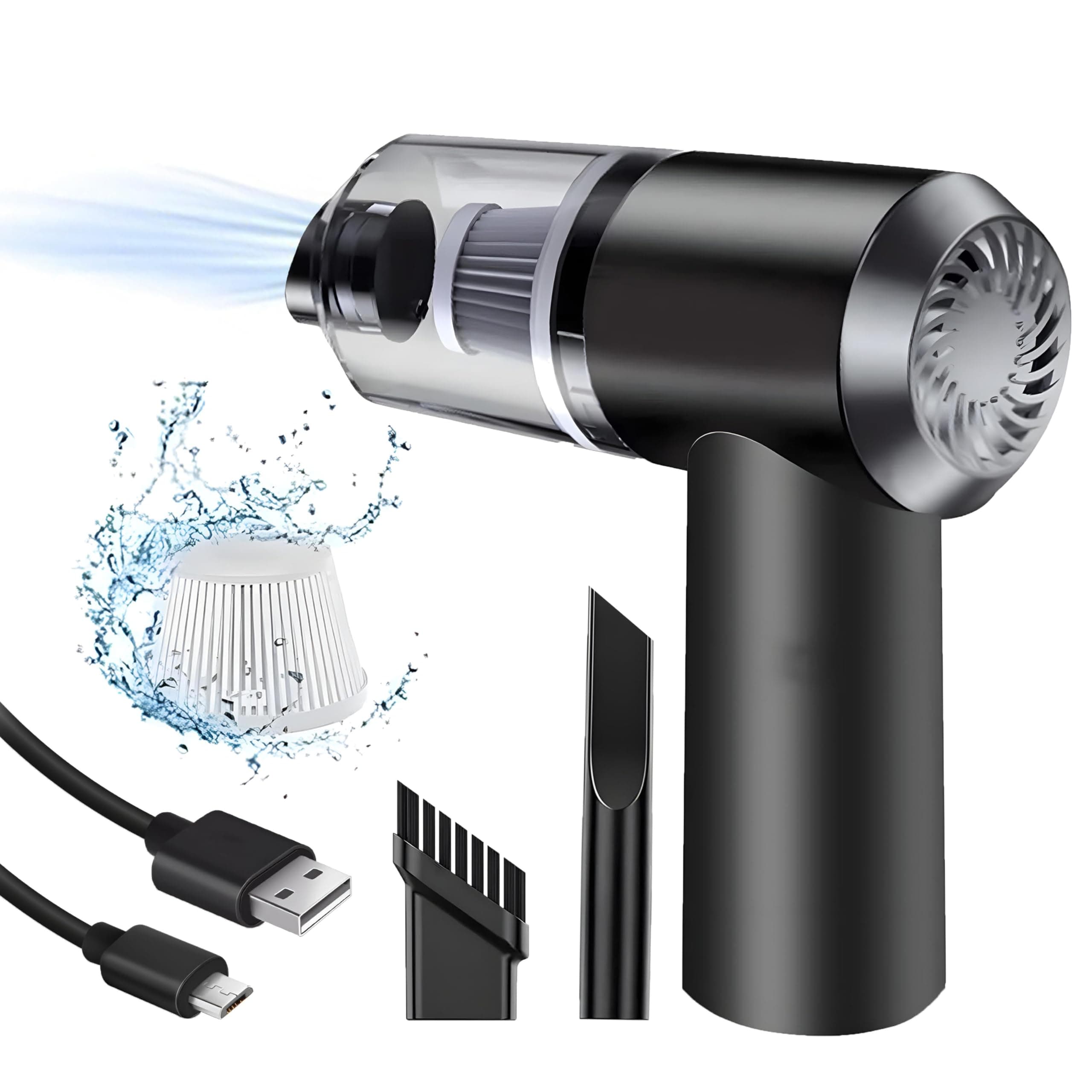 TRIVEX Mini Handheld Vacuum Cleaner, 9000Pa Rechargeable Cleaner, Portable & Lightweight Cleaner, Washable HEPA Filter, High Power Electric HandHeld Vacuum Cleaner for Car/Home/Office/Kitchen on Amazon.ae - Price Tracker