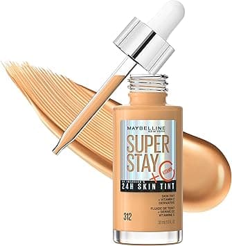 Maybelline Super Stay Up to 24HR Skin Tint, Radiant Light-to-Medium Coverage Foundation, Makeup Infused With Vitamin C, 312, 1 Count on Amazon.ae - Price Tracker