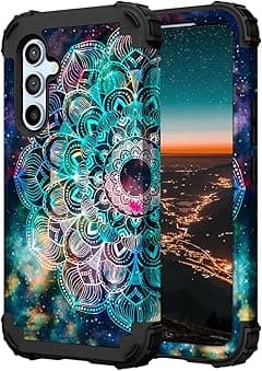 Hocase for Galaxy A54 5G Case, Heavy Duty Shockproof Protection Soft Silicone Rubber Bumper+Hard Plastic Hybrid Protective Case for Samsung Galaxy A54 5G (6.7"" Display) 2023 - Mandala in Galaxy - Amazon.ae Price Tracker